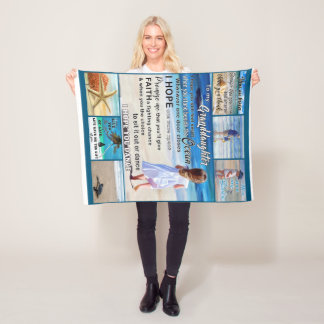 Zu meinem Strand und Meer, meinem Sonnenschein Fleecedecke