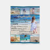 Zu meinem Strand und Meer, meinem Sonnenschein Fleecedecke (Vorderseite)