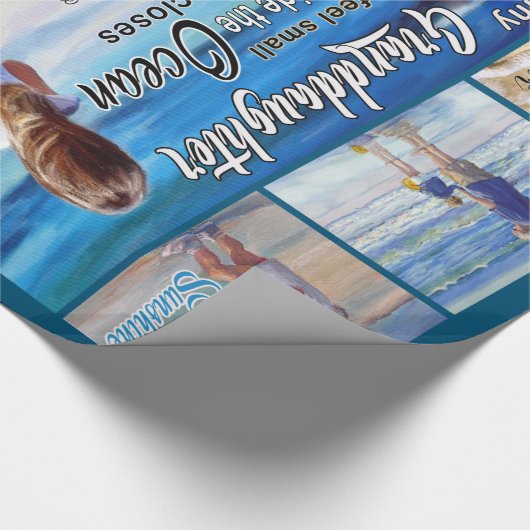 Zu meinem Strand und Meer, meinem Sonnenschein Geschenkpapier (Ecke)