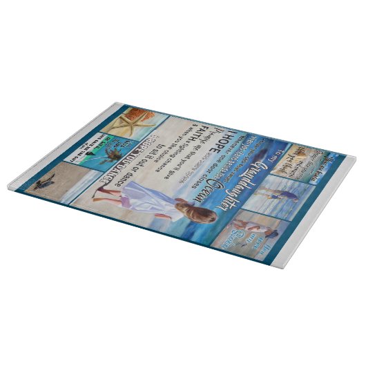 Zu meinem Strand und Meer, meinem Sonnenschein Schneidebrett (Ecke)