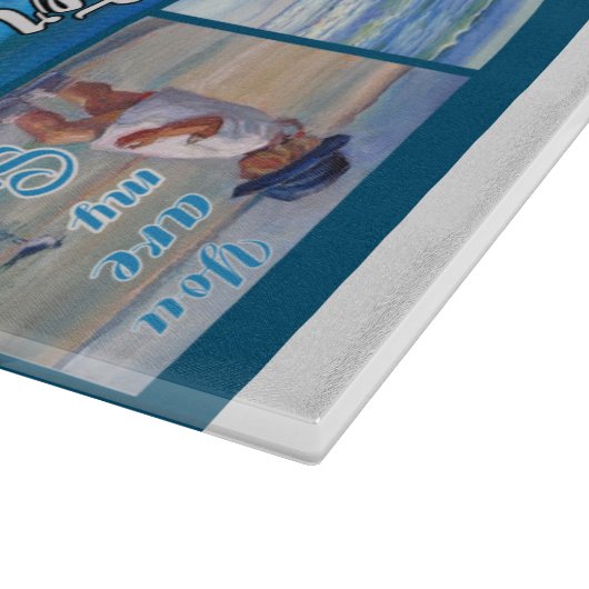 Zu meinem Strand und Meer, meinem Sonnenschein Schneidebrett (Ecke)