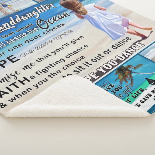 Zu meinem Strand und Meer, meinem Sonnenschein Sherpadecke (3/4)