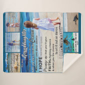 Zu meinem Strand und Meer, meinem Sonnenschein Sherpadecke (Vorderseite (Horizontal))