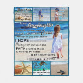 Zu meinem Strand von Grantoine und Meer mein Sonne Fleecedecke (Vorderseite)