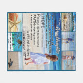 Zu meinem Strand von Grantoine und Meer mein Sonne Fleecedecke (Vorderseite (Horizontal))