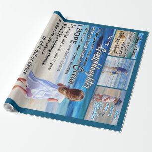 Zu meinem Strand von Grantoine und Meer mein Sonne Geschenkpapier