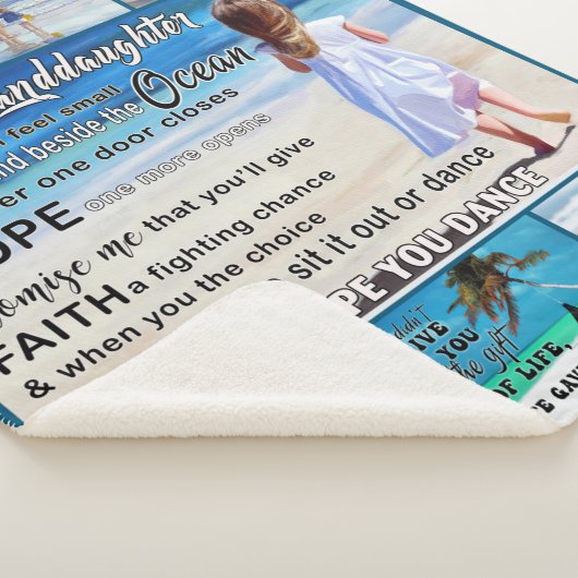 Zu meinem Strand von Grantoine und Meer mein Sonne Sherpadecke (3/4)