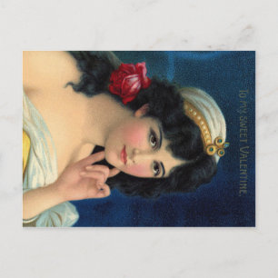 "Zu meinem süßen Valentin" Vintage romantische Eph Feiertagspostkarte