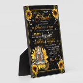 zu meinem Tante-Geschenk, Niedliches Sonnenblumeng Fotoplatte (Seite)