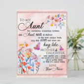 zu meinem Tante-Geschenk, Schmetterlingsgeschenk v (Stehend Vorderseite)