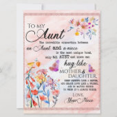 zu meinem Tante-Geschenk, Schmetterlingsgeschenk v (Vorderseite)