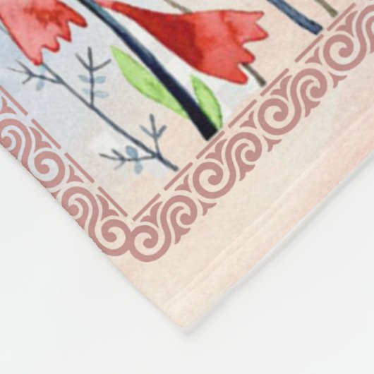 zu meinem Tante-Geschenk, Schmetterlingsgeschenk v Fleecedecke (Ecke)