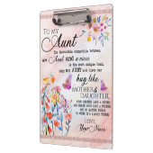 zu meinem Tante-Geschenk, Schmetterlingsgeschenk v Klemmbrett (Links)