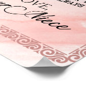 zu meinem Tante-Geschenk, Schmetterlingsgeschenk v Poster (Ecke)