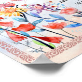 zu meinem Tante-Geschenk, Schmetterlingsgeschenk v Poster (Ecke)