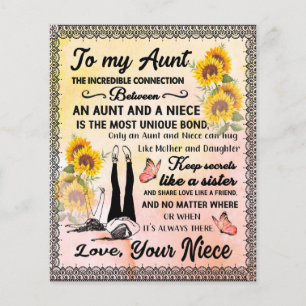 zu meinem Tante-Geschenk, Sonnenblumengeschenk von Flyer