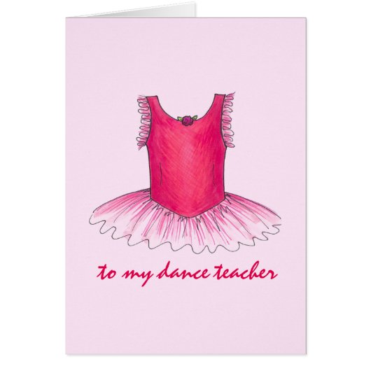 Zu meinem Tanzlehrer Pink Ballet Ballerina Tutu (Vorne)