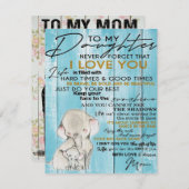 ZU MEINEM TOCHTER | Geschenk für Ihr Kind Einladung (Vorne/Hinten)