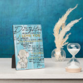 ZU MEINEM TOCHTER | Geschenk für Ihr Kind Fotoplatte (Seite)