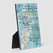 ZU MEINEM TOCHTER | Geschenk für Ihr Kind Fotoplatte (Seite)