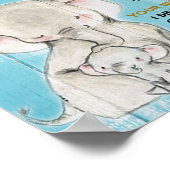 ZU MEINEM TOCHTER | Geschenk für Ihr Kind Poster (Ecke)