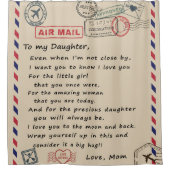 zu meinem Tochter-Geschenk, Liebe-Letter-Tochter u Duschvorhang (Vorderseite)