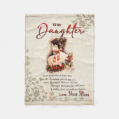 zu meinem Tochter-Geschenk, Liebe-Letter-Tochter u Fleecedecke (Vorderseite)