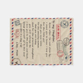 zu meinem Tochter-Geschenk, Liebe-Letter-Tochter u Fleecedecke (Vorderseite (Horizontal))