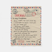 zu meinem Tochter-Geschenk, Liebe-Letter-Tochter u Fleecedecke (Vorderseite)