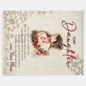 zu meinem Tochter-Geschenk, Liebe-Letter-Tochter u Fleecedecke (Vorderseite (Horizontal))