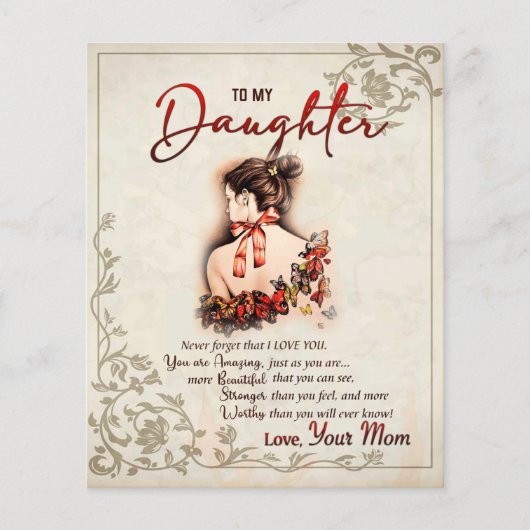 zu meinem Tochter-Geschenk, Liebe-Letter-Tochter u Flyer (Vorne)