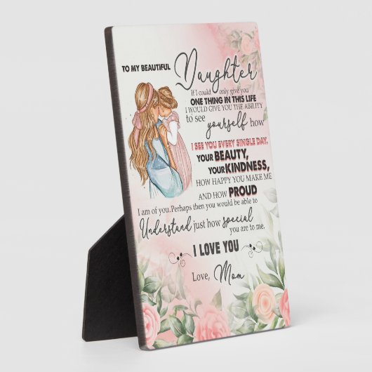 zu meinem Tochter-Geschenk, Liebe-Letter-Tochter u Fotoplatte (Seite)