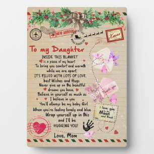 zu meinem Tochter-Geschenk, Liebe-Letter-Tochter u Fotoplatte