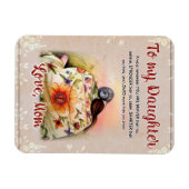 zu meinem Tochter-Geschenk, Liebe-Letter-Tochter u Magnet (Horizontal)