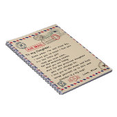 zu meinem Tochter-Geschenk, Liebe-Letter-Tochter u Notizblock (Rechte Seite)