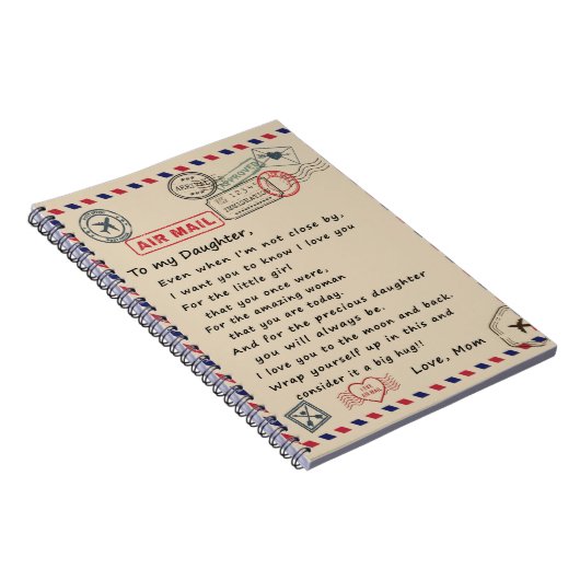 zu meinem Tochter-Geschenk, Liebe-Letter-Tochter u Notizblock (Rechte Seite)