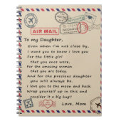 zu meinem Tochter-Geschenk, Liebe-Letter-Tochter u Notizblock (Vorderseite)