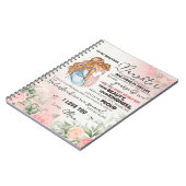 zu meinem Tochter-Geschenk, Liebe-Letter-Tochter u Notizblock (Linke Seite)