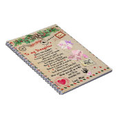 zu meinem Tochter-Geschenk, Liebe-Letter-Tochter u Notizblock (Rechte Seite)