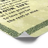 zu meinem Tochter-Geschenk, Liebe-Letter-Tochter u Poster (Ecke)