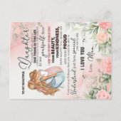 zu meinem Tochter-Geschenk, Liebe-Letter-Tochter u Postkarte (Vorderseite)