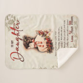 zu meinem Tochter-Geschenk, Liebe-Letter-Tochter u Sherpadecke (Vorderseite (Horizontal))