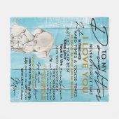 ZU MEINEM TOCHTER | LOVELY GIFT FÜR DAUGHTER FLEECEDECKE (Vorderseite (Horizontal))