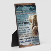 Zu meinem Tochter lustiges Geschenk | Familienange Fotoplatte (Seite)