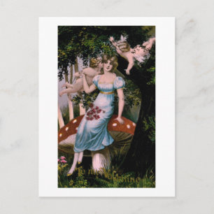 Zu meinem Valentin 1914 Vintag Feiertagspostkarte