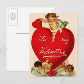 Zu meinem Valentine Feiertagspostkarte (Vorne/Hinten)