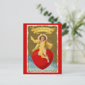 Zu meinem Valentine - Postkarte (Stehend Vorderseite)