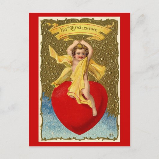 Zu meinem Valentine - Postkarte (Vorderseite)