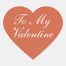 Zu meinem Valentinherz Herz-Aufkleber