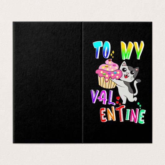 Zu meinem Valentinstag (Außenseite Aufgefaltet)